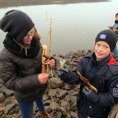 Ist der Fischschwanz eine Fischotter-Spur?