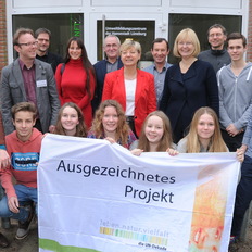 Projektauszeichnung mit Kultusministerin Frauke Heiligenstadt