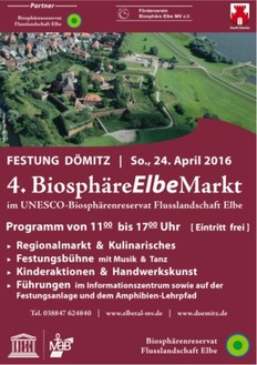 Poster zum BiosphäreElbeMarkt 2016