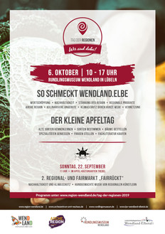 Plakat zum Tag der Regionen 2019 am 06.10.2019 in Lübeln