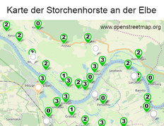 Übersichtskarte der Horststandorte