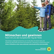 Foto aus dem Bayerischen Wald mit Aufruf zur Teilnahme an der Mitmachaktion