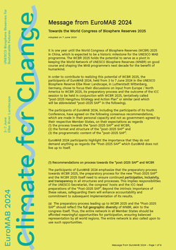 Titelseite der Message from EuroMAB 2024