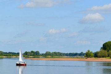 Sandbank vor Damnatz