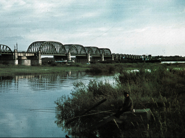 Noch vollständige Brücke in den 1940er Jahren