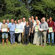 Teilnehmende der Veranstaltung zur Auszeichnung der neuen Biosphärenreservats-Partner