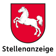 Wappen des Landes Niedersachsen mit Unterschrift Stellenanzeige